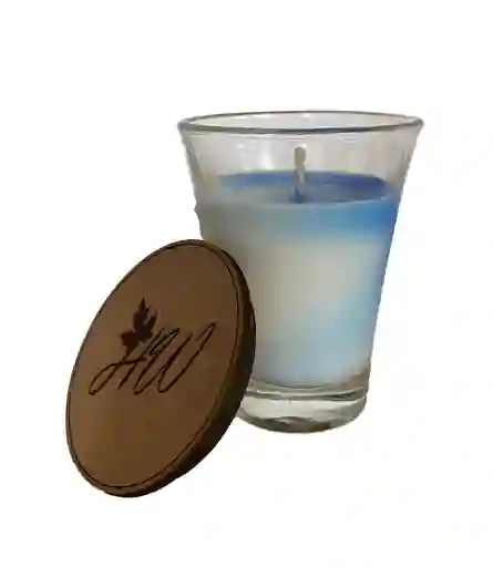 Vela Aromática Pequeña De Coco/vainilla De Cera De Palma