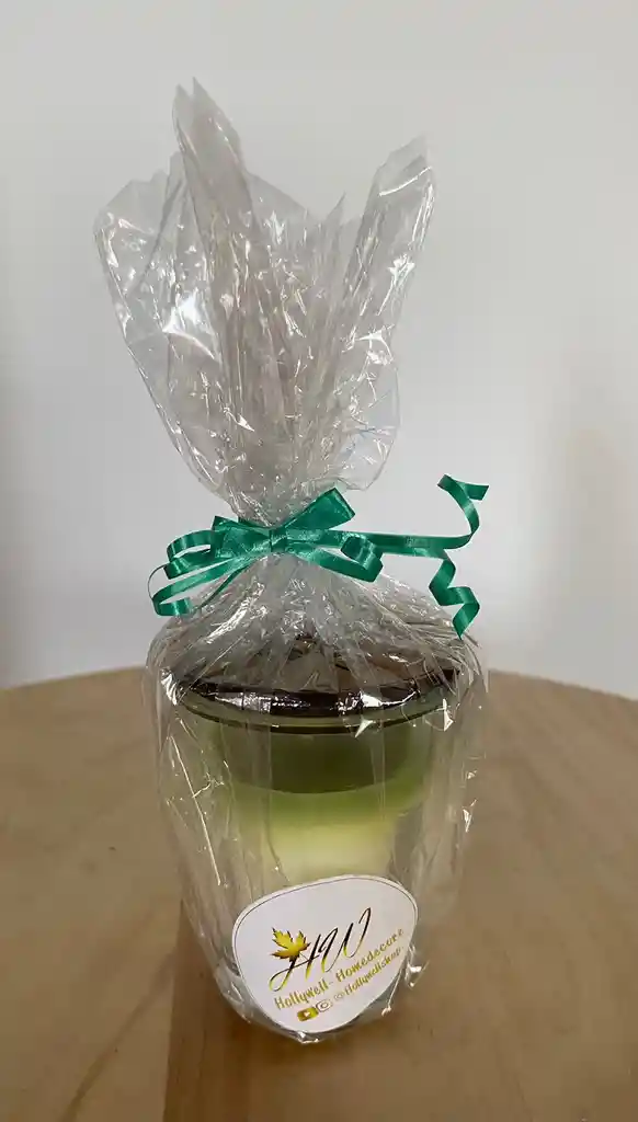 Vela Aromática Pequeña De Vainilla De Cera De Palma