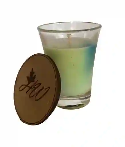 Vela Aromática Pequeña De Maracuyá De Cera De Palma