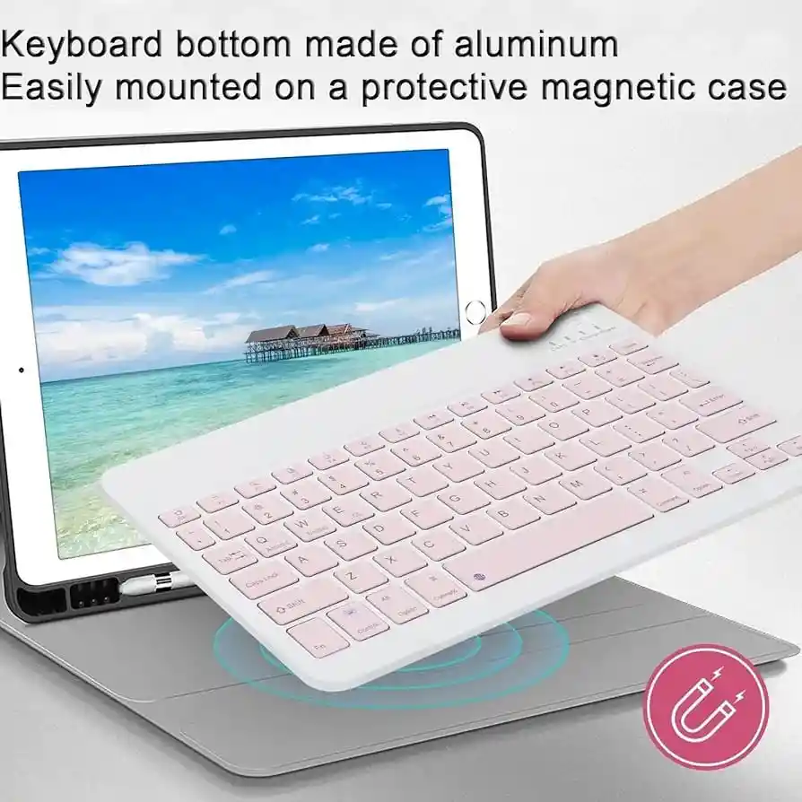 Combo Teclado Mouse Bluetooth Tablet Computador Inalámbricos