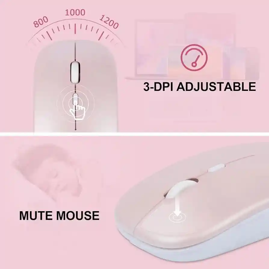 Combo Teclado Mouse Bluetooth Tablet Computador Inalámbricos