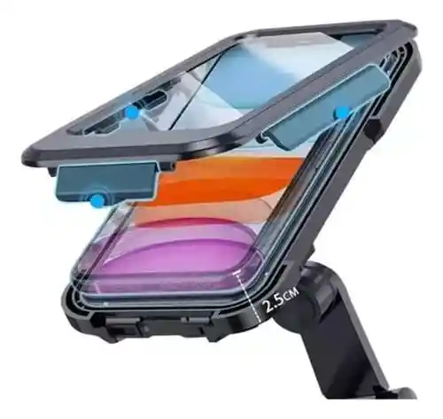 Soporte Holder Bolso Porta Celular Moto Para Espejo Scooter