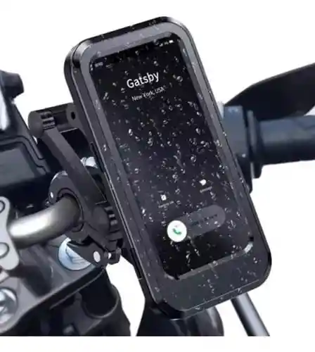 Soporte Holder Bolso Porta Celular Moto Para Espejo Scooter