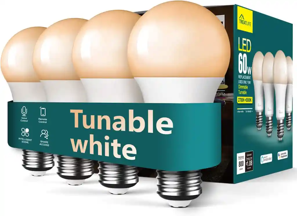 Bombillo Inteligente Regulable Luz Blanca Alexa Google Home