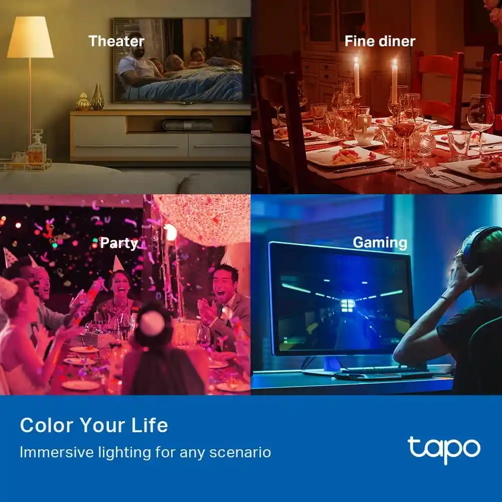 Lampara Smart Tp-link Tapo Ajustable Multicolor Rgb Wifi App