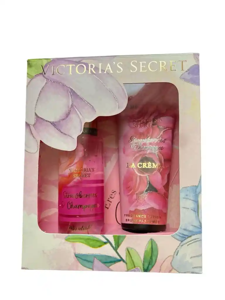 Set Victoria’s Secret Strawberries Champagne – Fragancia Y Crema Corporal Para Mujer (regalo Para Mujer , Regalo De Cumpleaños)
