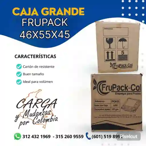 Caja Mediana Frupack Grande 50x32x36 - Embalaje