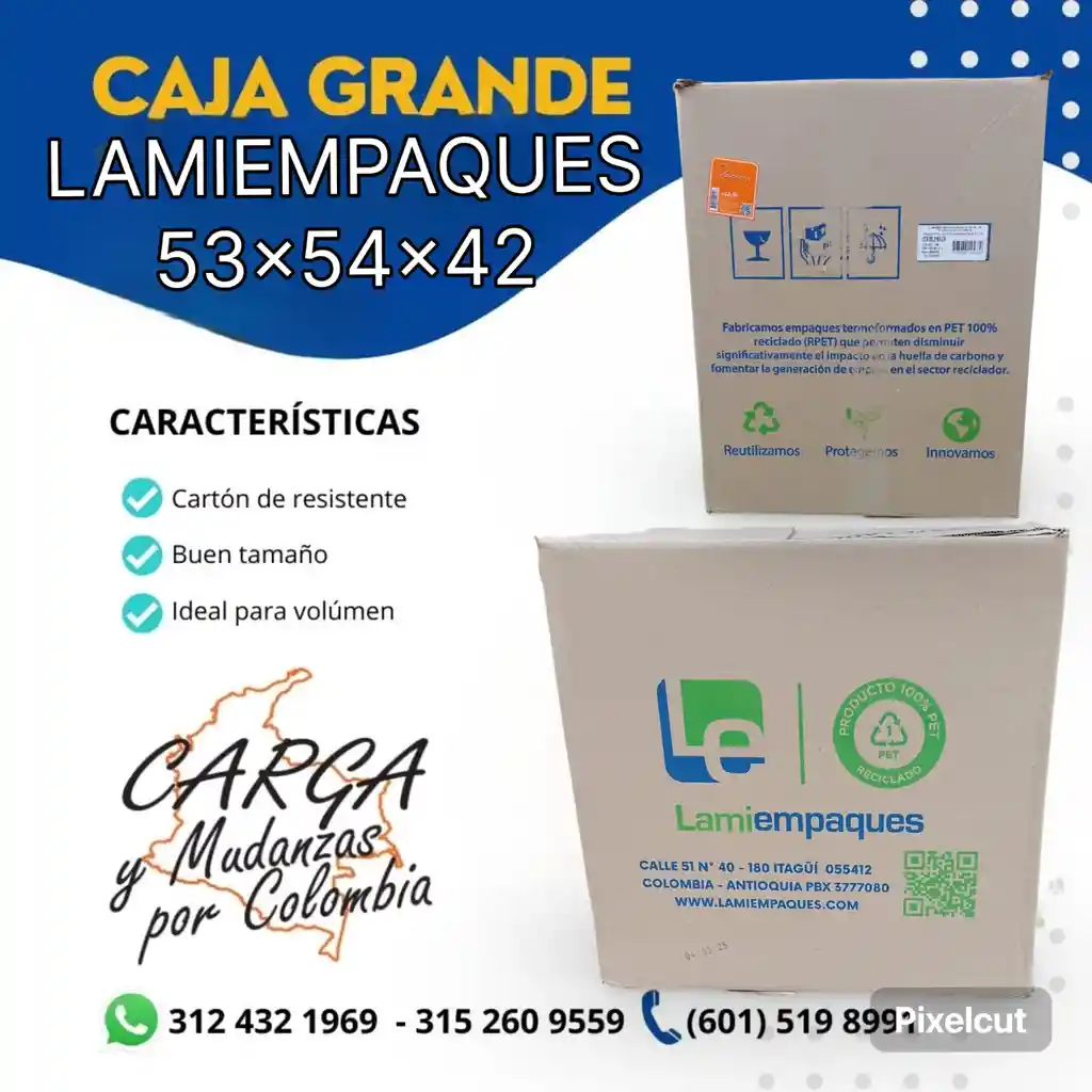 Caja Mediana Lamienpaques 53x42x54 - Embalaje