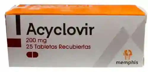 Acyclovir 200 X Caja 25 Tabletas