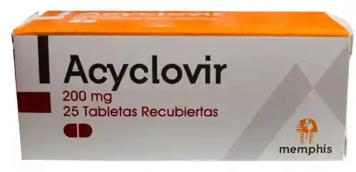Acyclovir 200 X Caja 25 Tabletas