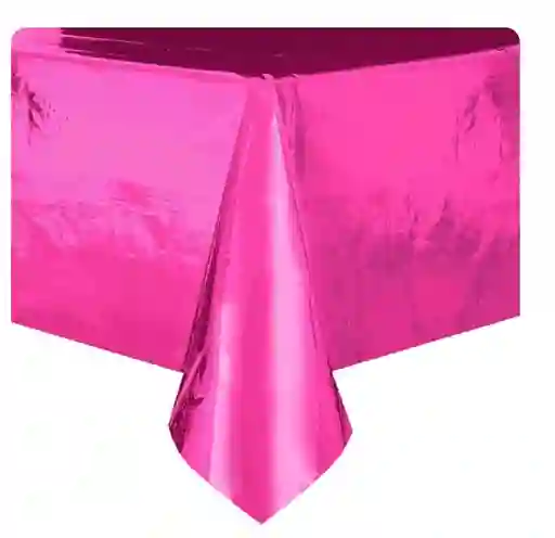 Mantel Fiesta Metalizado 183*137 Fucsia