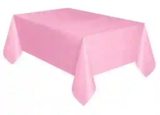 Mantel Fiesta Plastificado 183*137 Rosado Pastel