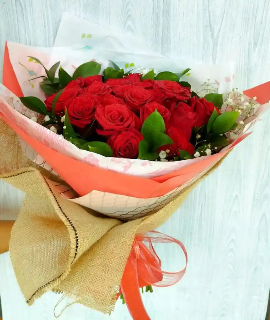 Flores Ramo Rosas Rojas - Rosas Rojas Bouquet