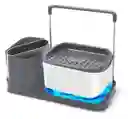 Dispensador De Jabón Para Cocina 3en1 Soporte Esponjas Paños