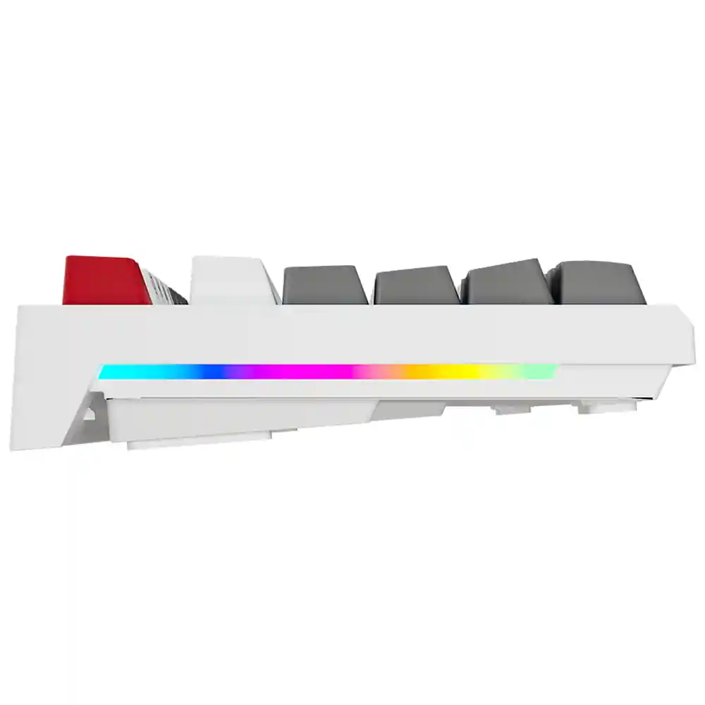 Teclado Gamer Mecánico Royal Kludge R87 Tkl Rgb 80% White (español)