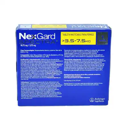 Nexgard Spectra 3 A 7 Kg Nexgardspectra 3 A 7 Kg Antipulgas Y Antigarraparas
