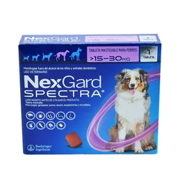Nexgard Spectra 15 A 30 Kg Nexgardspectra 15 A 30 Kg Antipulgas Y Antigarraparas