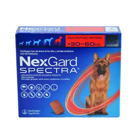 Nexgard Spectra 30 A 60 Kg Nexgardspectra 30 A 60 Kg Antipulgas Y Antigarraparas