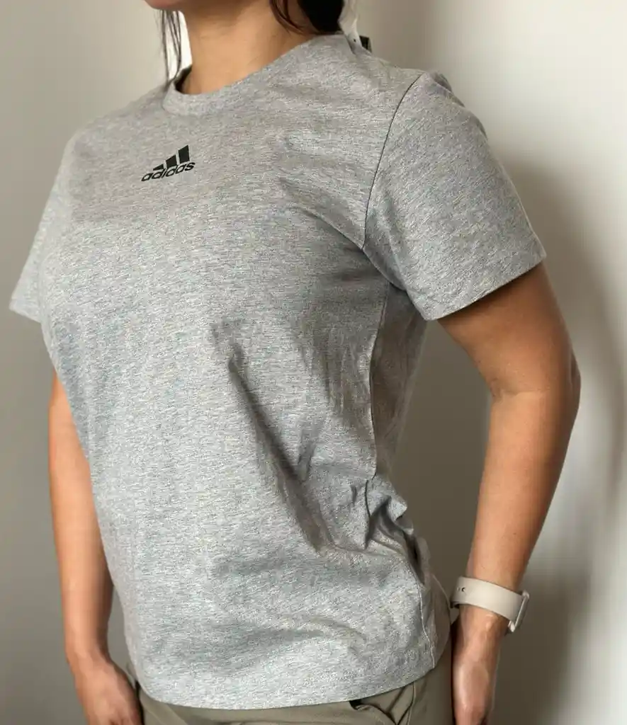 Camisa Dama Adidas Cuello Redondo Talla S Holgado Comodo