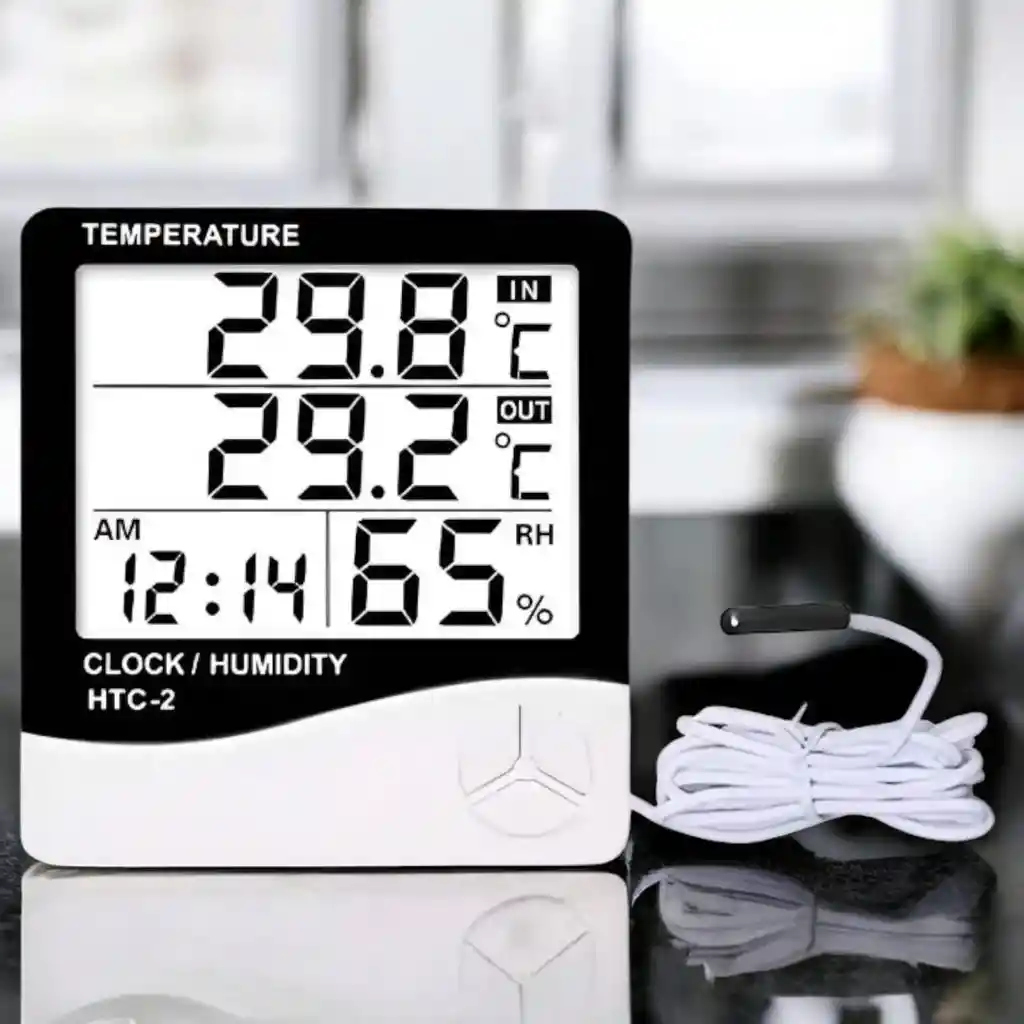Reloj Temperatura Termohigrometro Con Sonda