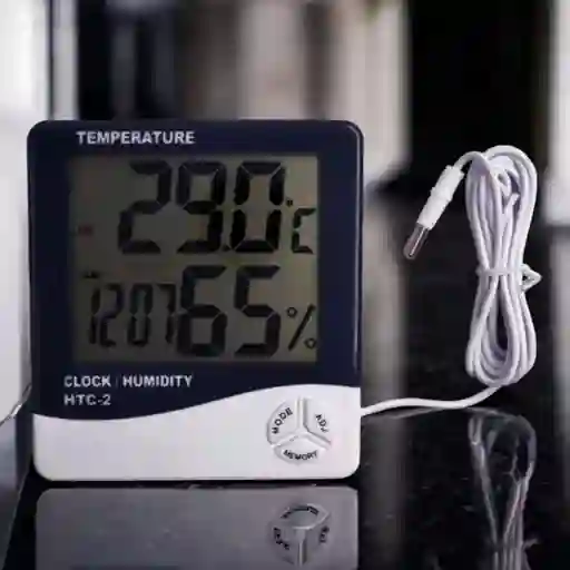 Reloj Temperatura Termohigrometro Con Sonda