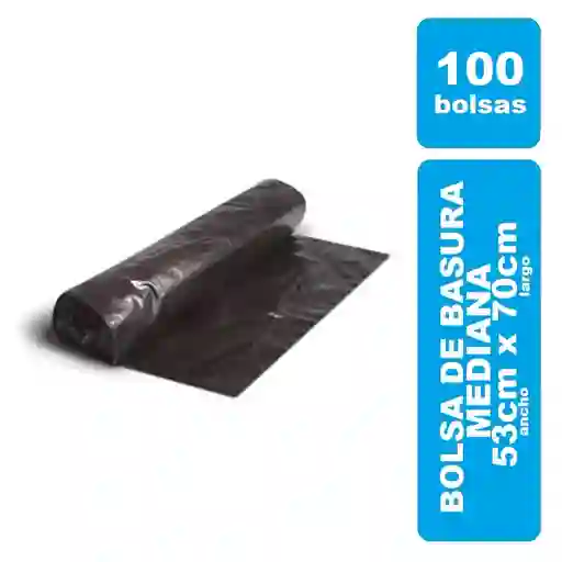 Bolsas Para Basura Negras Mediana X 100und
