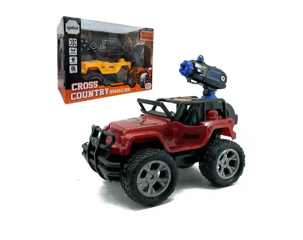 Carro Jeep Con Cañon Para Bolas Hidrogel A Control Remoto
