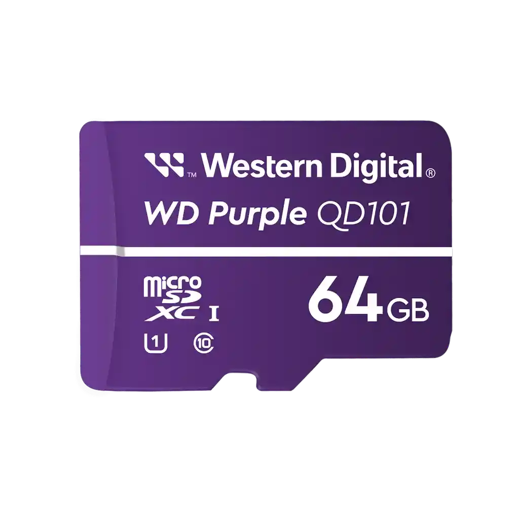Memoria Wd Purple Sc Ultra Endurance Microsd Card - 64gb
