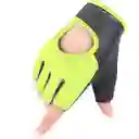 Guantes Protectores Sk 07-02 Fitness Gym Talla S, Gris Con Verde