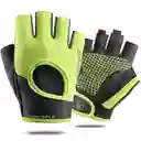 Guantes Protectores Sk 07-02 Fitness Gym Talla S, Gris Con Verde
