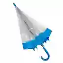 Sombrilla Paraguas Transparente Colores Tipo Hongo 1mt Azul