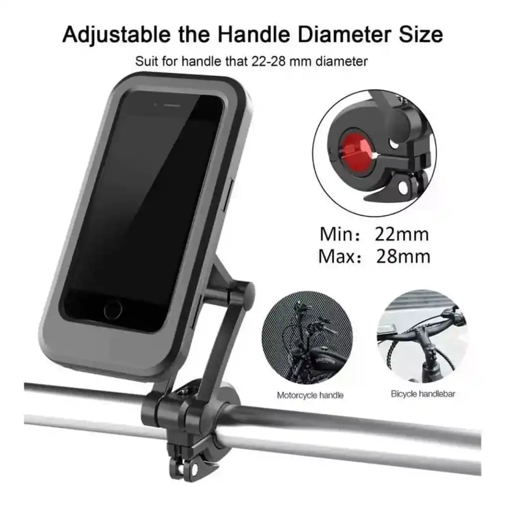 Soporte Holder Celular Impermeable Magnético Moto Rígido Cicla