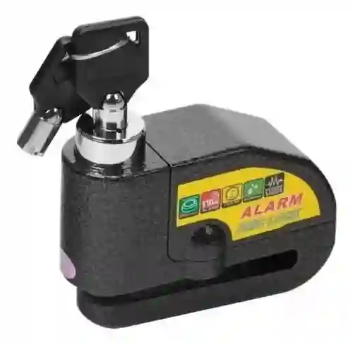 Candado Para Moto Freno De Disco Alarma Bloqueo Antirrobo