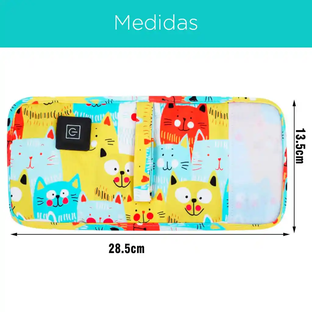Calentador Rosa De Teteros Portátil Diseño De Gatitos, Conexión Por Usb, Con 3 Temperaturas, Hecho En Material Resistente De Buena Calidad