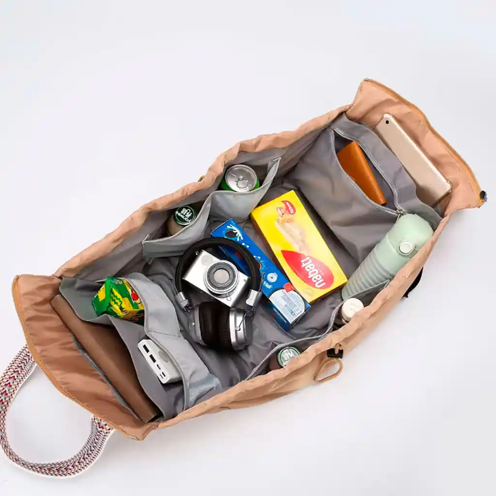 Pañalera Gris Multifuncional De Viaje Bolso-morral, Desplegable Como Cuna, De Gran Capacidad, Múltiples Compartimientos, Hecha En Material De Calidad Impermeable