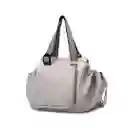 Pañalera Gris Multifuncional De Viaje Bolso-morral, Desplegable Como Cuna, De Gran Capacidad, Múltiples Compartimientos, Hecha En Material De Calidad Impermeable