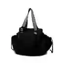 Pañalera Negra Multifuncional De Viaje Bolso-morral, Desplegable Como Cuna, De Gran Capacidad, Múltiples Compartimientos, Hecha En Material De Calidad Impermeable