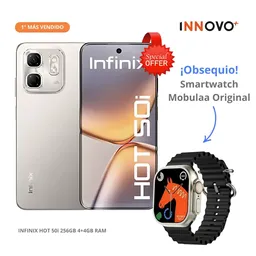 Celular Infinix Hot 50i 256gb 4+4gb Ram + Smartwatch Mobulaa Original