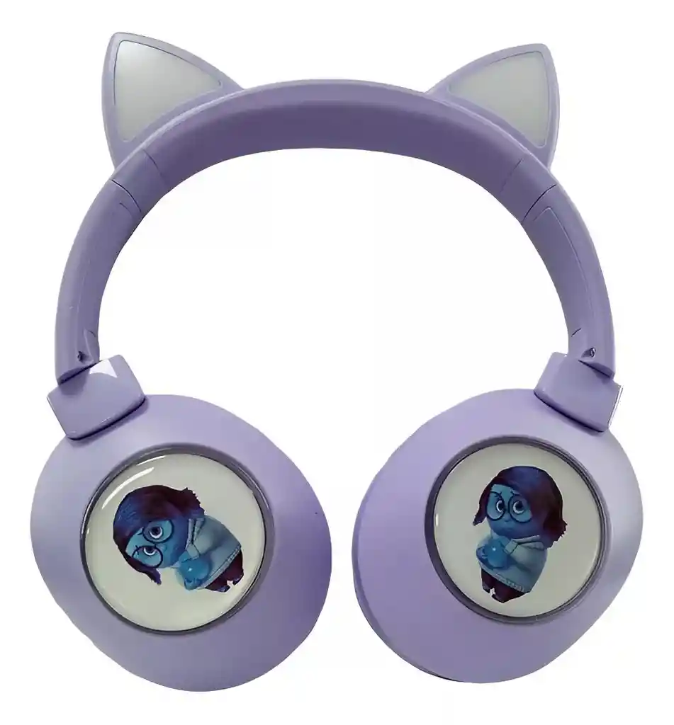 Audífonos Diadema Intensamente Con Bluetooth Led Para Niñas