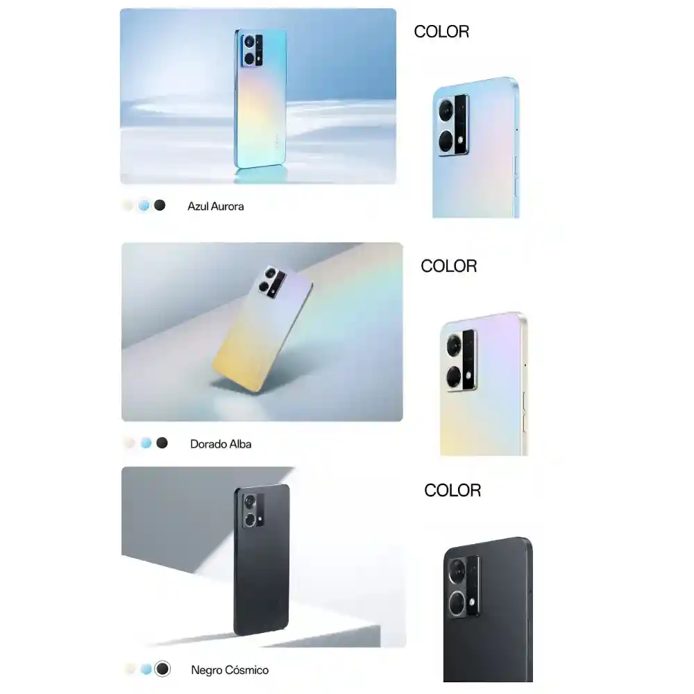 Celular Oppo Reno 7 256gb 8gb Ram + Airpods 3ra Generación 1.1 + Obsequio