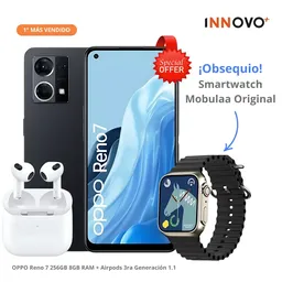 Celular Oppo Reno 7 256gb 8gb Ram + Airpods 3ra Generación 1.1 + Obsequio