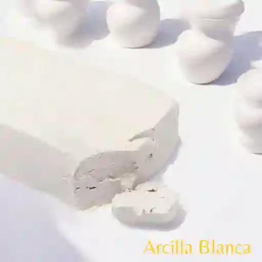 Arcilla Blanca Para Moldear Secado Al Aire 500gr Color Blanco