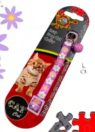Collar Importado Para Gato Flores Morado Claro Cm-tln-8869/mor