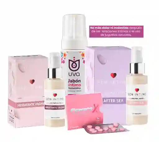 Colección Femenina De Hidratante Vaginal, After, Power Sex Y Jabón Intimo