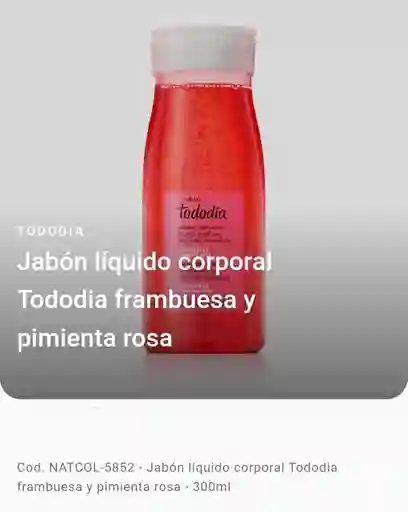 Natura - Jabón Liquido Corporal - Frambuesa Y Pimienta Rosa