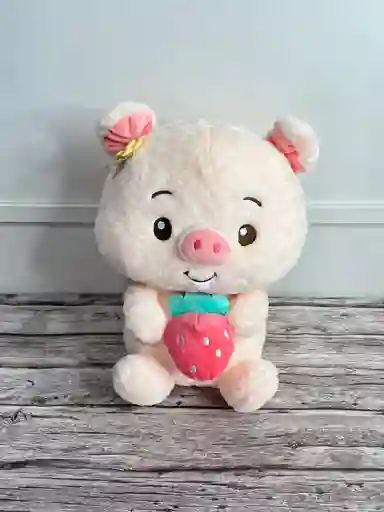Peluche Cerdito Con Fresa 40cm