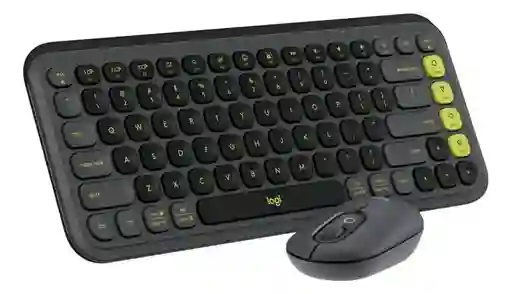 Combo Teclado Y Mouse Bluetooth, Logitech Pop Icon, Grafito
