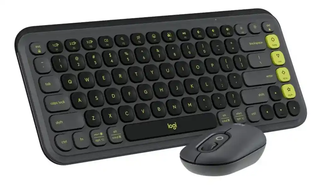 Combo Teclado Y Mouse Bluetooth, Logitech Pop Icon, Grafito