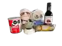 Combo De Pareja De Viejitos Inspirados En La Pelicula Up + Pringles + Gato Negro (piba) + Ferrero Rocher X 3 + 1suculenta En Base De Concreto Corazon Geo