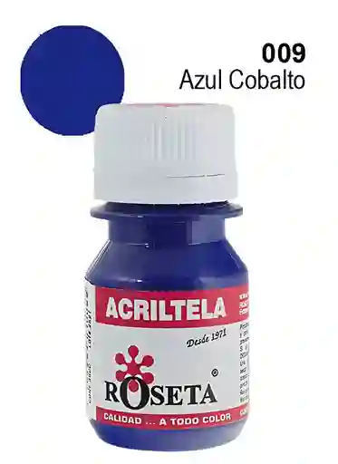 Pintura Acriltela Azul Cobalto Oscuro